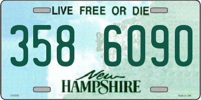 NH license plate 3586090