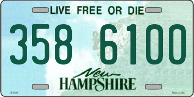NH license plate 3586100