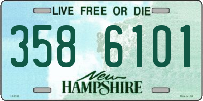 NH license plate 3586101