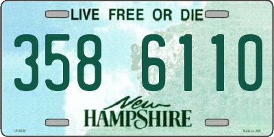 NH license plate 3586110