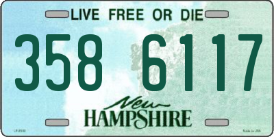 NH license plate 3586117