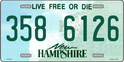 NH license plate 3586126