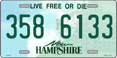 NH license plate 3586133