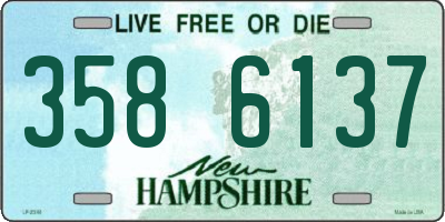 NH license plate 3586137