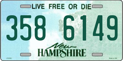NH license plate 3586149
