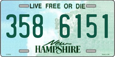 NH license plate 3586151
