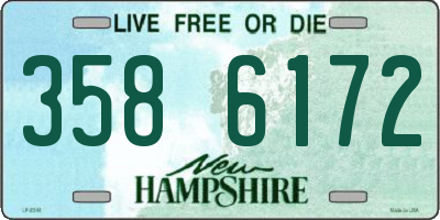 NH license plate 3586172
