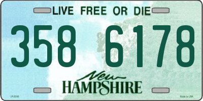NH license plate 3586178