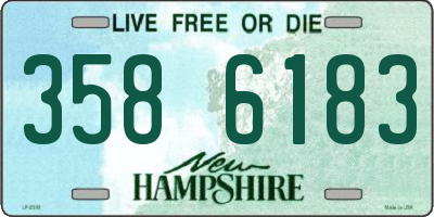NH license plate 3586183