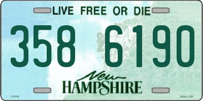 NH license plate 3586190