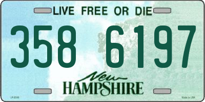 NH license plate 3586197