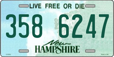NH license plate 3586247