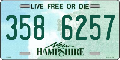 NH license plate 3586257