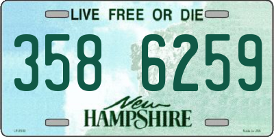 NH license plate 3586259