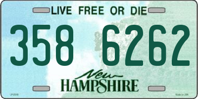 NH license plate 3586262