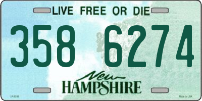 NH license plate 3586274
