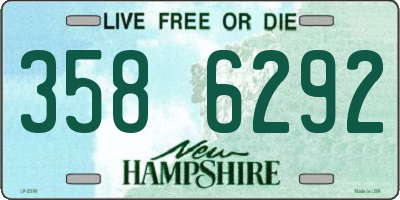 NH license plate 3586292
