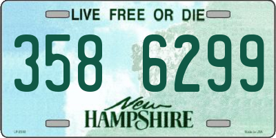 NH license plate 3586299
