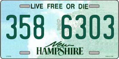 NH license plate 3586303