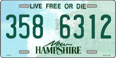 NH license plate 3586312