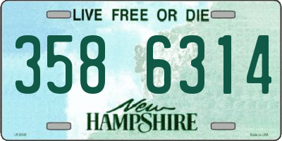 NH license plate 3586314