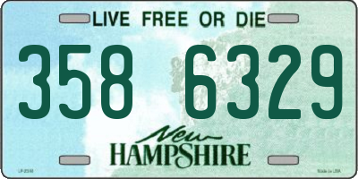 NH license plate 3586329