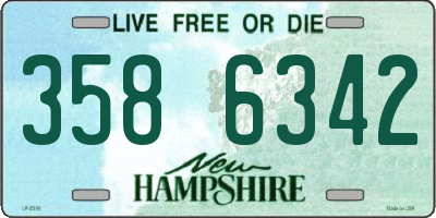 NH license plate 3586342