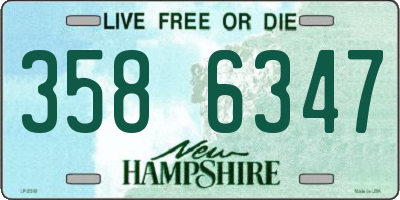 NH license plate 3586347