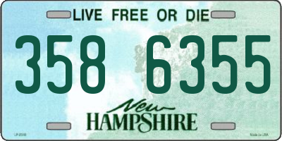 NH license plate 3586355