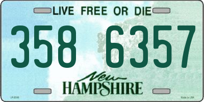 NH license plate 3586357
