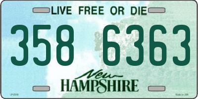 NH license plate 3586363