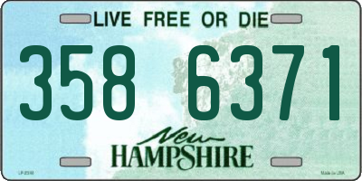 NH license plate 3586371
