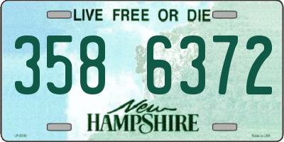NH license plate 3586372