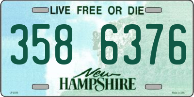 NH license plate 3586376