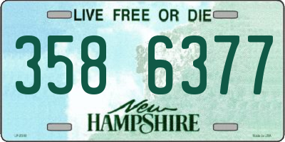 NH license plate 3586377