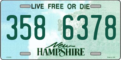 NH license plate 3586378