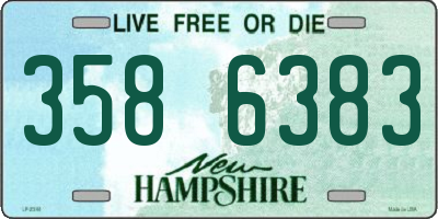 NH license plate 3586383
