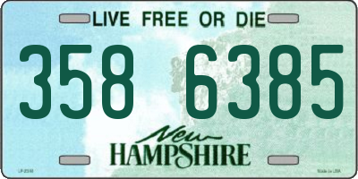 NH license plate 3586385