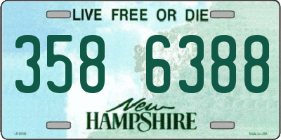 NH license plate 3586388