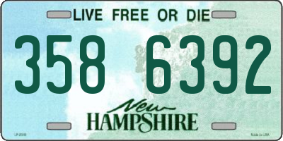 NH license plate 3586392