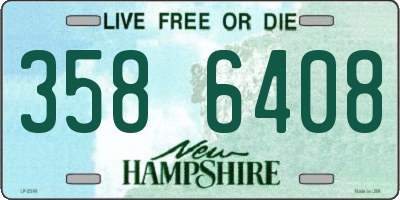 NH license plate 3586408
