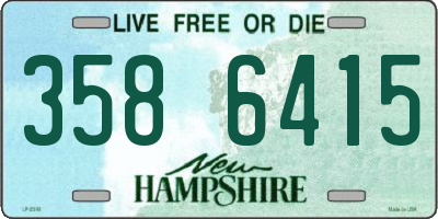 NH license plate 3586415