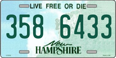 NH license plate 3586433