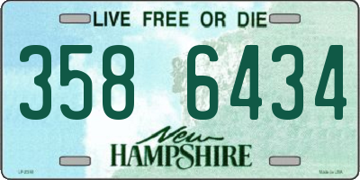 NH license plate 3586434