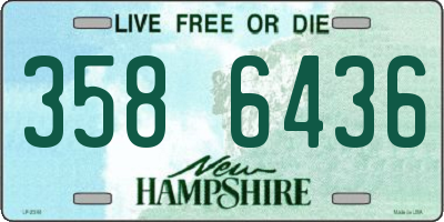 NH license plate 3586436