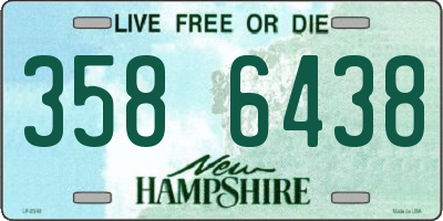 NH license plate 3586438