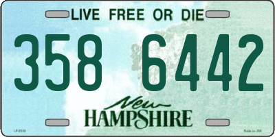 NH license plate 3586442