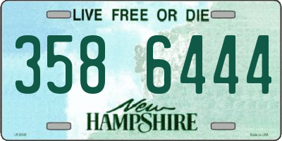 NH license plate 3586444