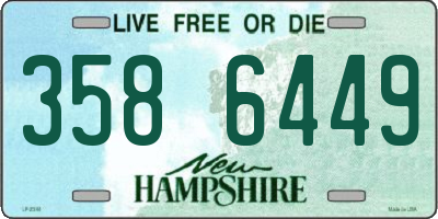 NH license plate 3586449