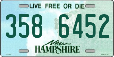 NH license plate 3586452
